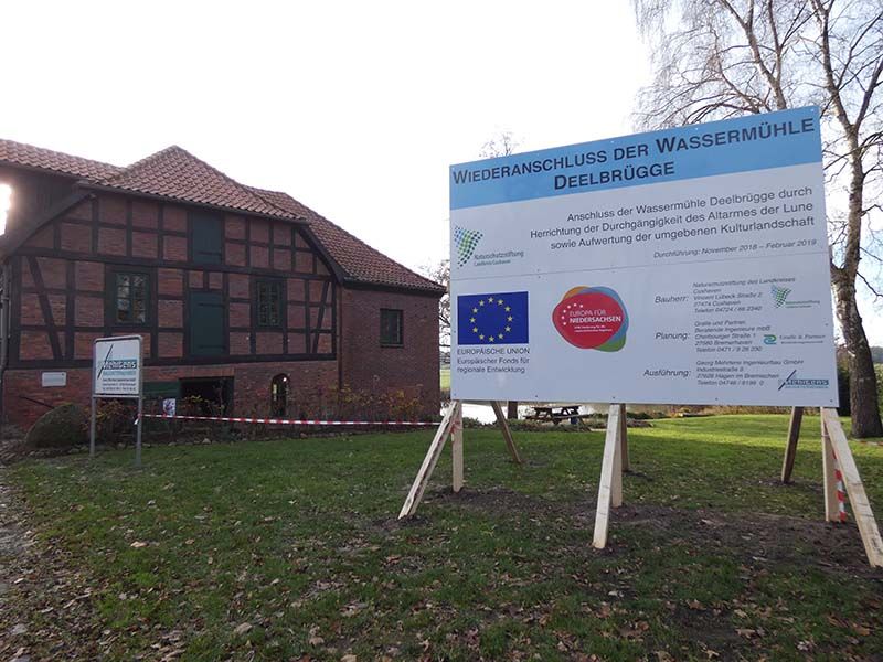 Naturschutzstiftung Cuxhaven Projekte Aktuelle Projekte Wassermuehle Deelbruegge 2019 07