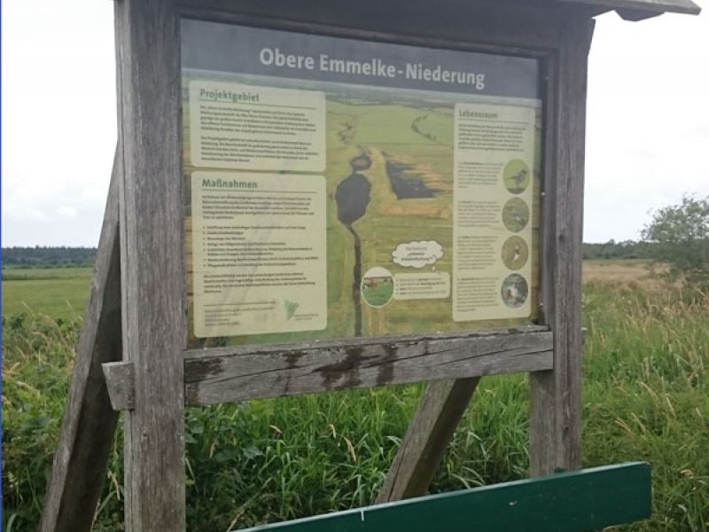 Naturschutzstiftung Cuxhaven Projekte Obere Emmelke Niederung Infoschild 2019 01